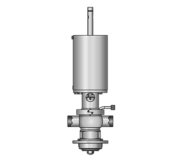 Aseptik-Tankauslauf-Doppelsitzventil 5859 S-S