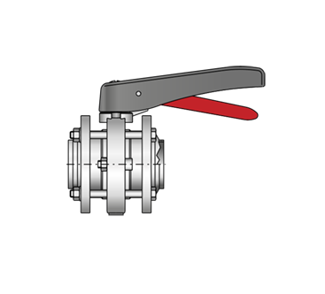 Zwischenflansch-Scheibenventil 4310 S-S