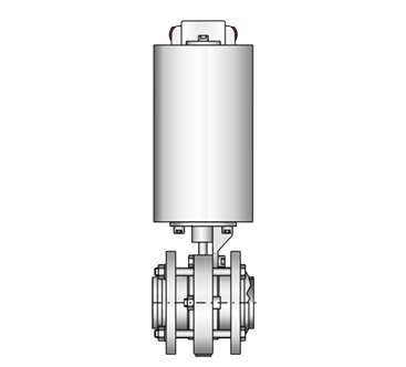 Zwischenflansch-Scheibenventil  4410 S-S